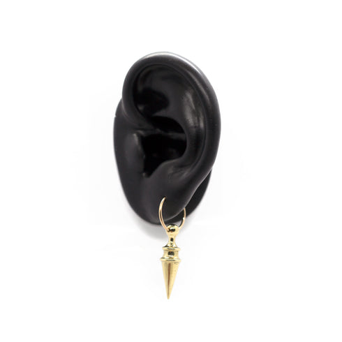 Spike hoop earring