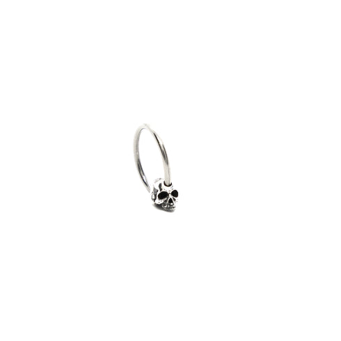 Skull Hoop Earring