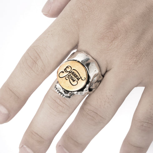 Opened Jesus Signature Ring