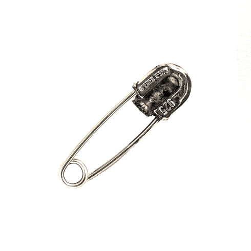 Skull Saftey Pin Earring