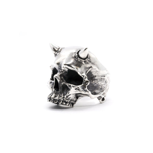 Horn Skull Ring