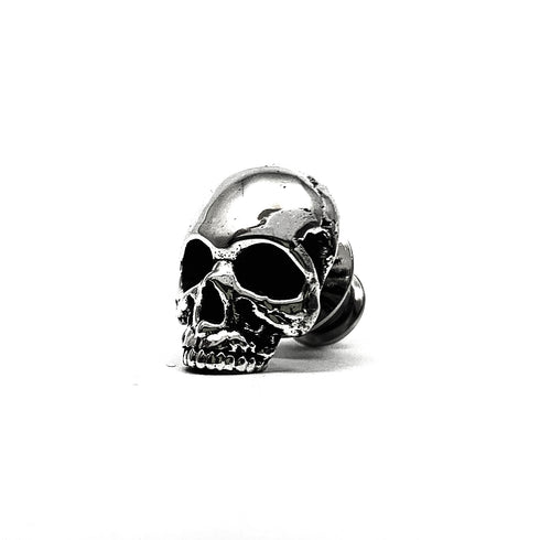 Sterling Silver Skull Tie Tack