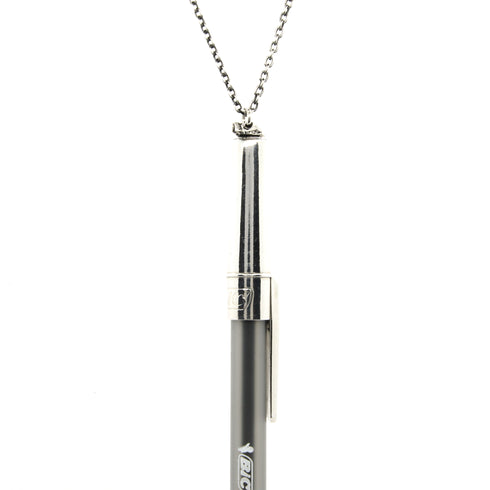 Sterling Silver BIC Pen Cap Necklace