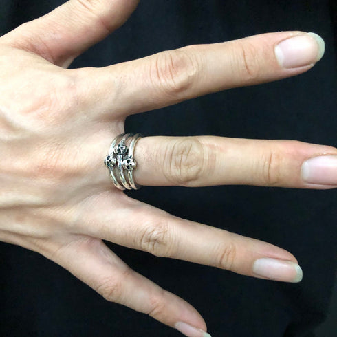 Mini Skull Round Ring