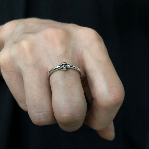 Mini Skull Round Ring